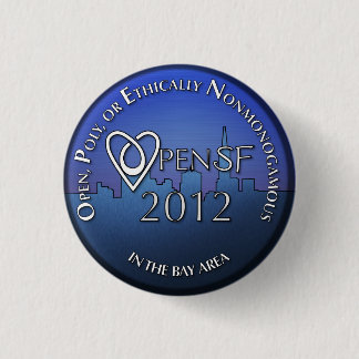 Badge Rond 2,50 Cm Paysage urbain de bouton d'OpenSF