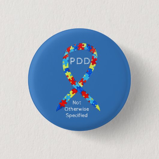 Badge Rond 2,50 Cm PDD-NOS (Non Spécifié Autrement) Épingle De Ruban (Devant)