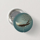 Badge Rond 2,50 Cm Peace Dove & Pearl Tree (Devant & derrière)