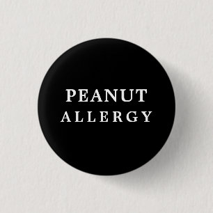 Badge Rond 2,50 Cm Peanut Allergy Allergic Medical Warning