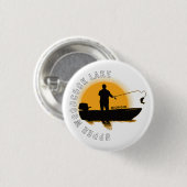 Badge Rond 2,50 Cm Pêche au lac Michigan (Devant & derrière)