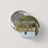 BADGE ROND 2,50 CM PÊCHE EN VOL (Devant & derrière)