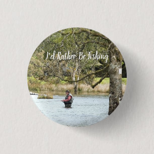 BADGE ROND 2,50 CM PÊCHE EN VOL