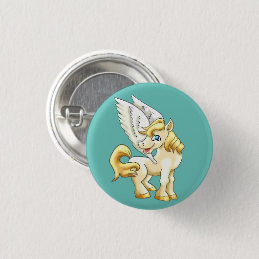 Badge Rond 2,50 Cm Pegasus (Devant & derrière)