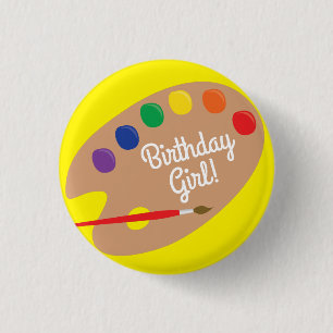 Badge Rond 2,50 Cm Peinture de la fête Anniversaire de enfant