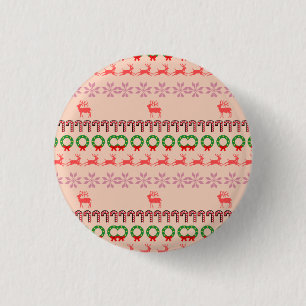 Badge Rond 2,50 Cm Peinture moderne d'arbre de Noël coloré 