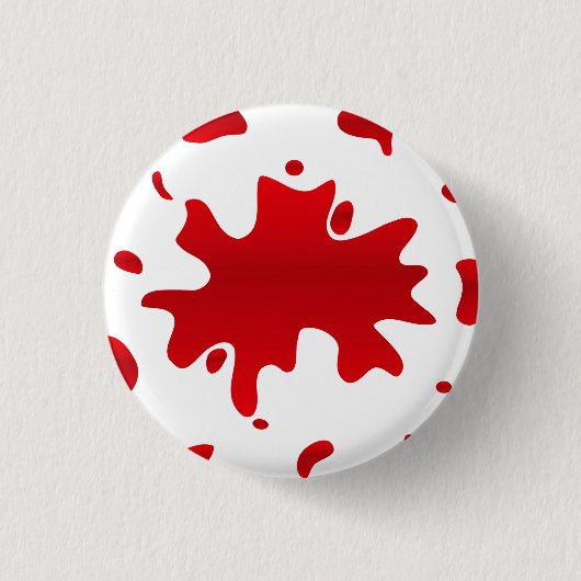 Badge Rond 2,50 Cm Pellicule de peinture rouge (Devant)