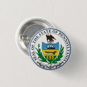 Badge Rond 2,50 Cm Pennsylvanie (Devant & derrière)