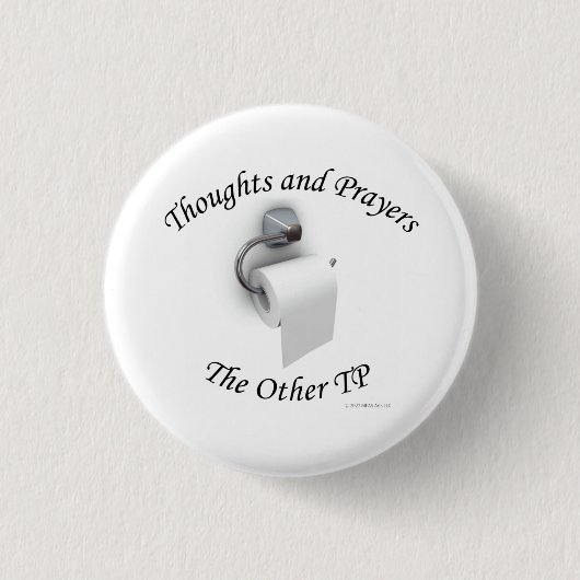 Badge Rond 2,50 Cm Pensées et prières (Devant)