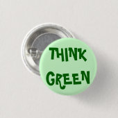 BADGE ROND 2,50 CM PENSER VERT (Devant & derrière)