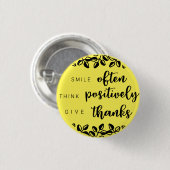 Badge Rond 2,50 Cm Pensez franchement (Devant & derrière)