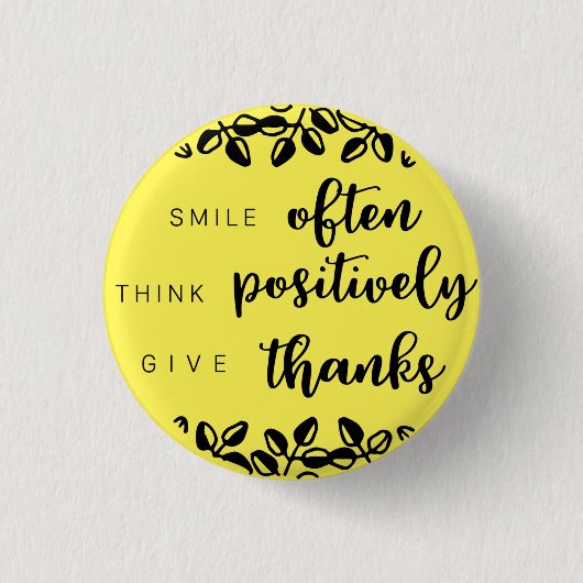 Badge Rond 2,50 Cm Pensez franchement (Devant)