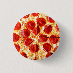 BADGE ROND 2,50 CM PEPPERONI PIZZA