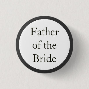 Badge Rond 2,50 Cm Père fait sur commande de mariage des boutons de