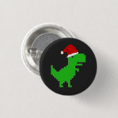Badge Rond 2,50 Cm père Noël trex (Devant & derrière)
