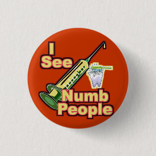 Badge Rond 2,50 Cm Periodontist d'orthodontiste d'hygiéniste dentair