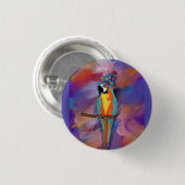 Badge Rond 2,50 Cm perroquet (Devant & derrière)