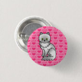 Badge Rond 2,50 Cm Persan chinchilla (Devant & derrière)