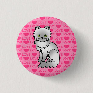 Badge Rond 2,50 Cm Persan chinchilla