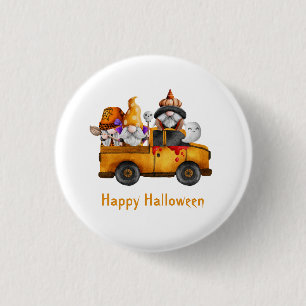 Badge Rond 2,50 Cm Personalize Halloween Gnomes Happy Halloween