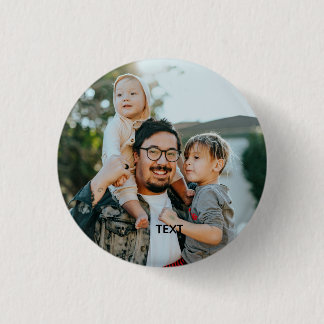 Badge Rond 2,50 Cm Personalized Photo and Text