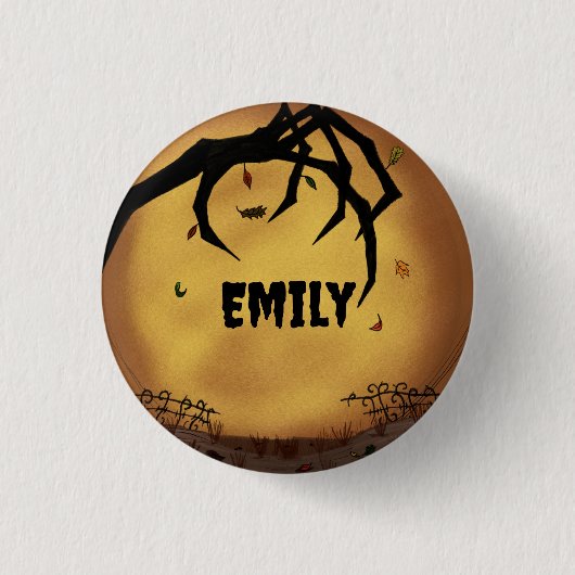 Badge Rond 2,50 Cm Personalized Spooky Hand Emo (Devant)