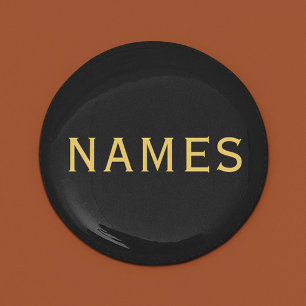 Badge Rond 2,50 Cm Personnalisé avec le nom de famille ou le surnom