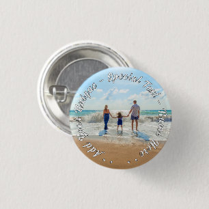 Badge Rond 2,50 Cm Personnalisé Votre Bouton Photo Cadeau Texte perso