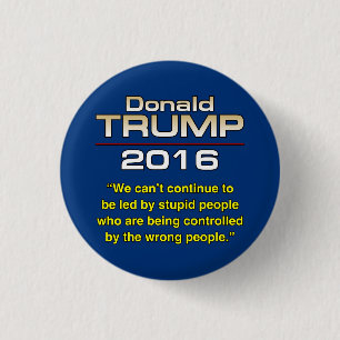 BADGE ROND 2,50 CM PERSONNES STUPIDES D'ATOUT