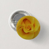 Badge Rond 2,50 Cm Pétales romantiques de rose jaune (Devant & derrière)
