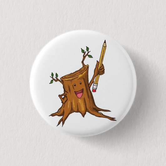 Badge Rond 2,50 Cm Petit) blanc courtaud de bouton ( (Devant)