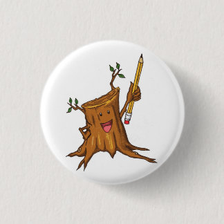 Badge Rond 2,50 Cm Petit) blanc courtaud de bouton (