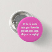 Badge Rond 2,50 Cm Petit bouton (1 pouce de ¼) (Devant & derrière)