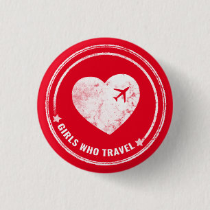 Badge Rond 2,50 Cm Petit bouton de GWT (rouge)
