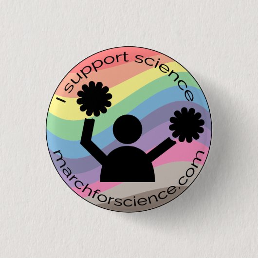 Badge Rond 2,50 Cm Petit bouton - défenseur de la Science (Devant)