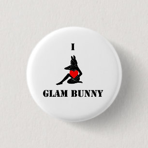Badge Rond 2,50 Cm Petit bouton du lapin I <3 fascinant