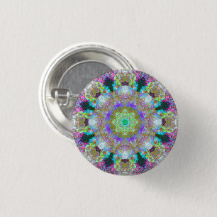 Badge Rond 2,50 Cm Petit bouton rêveur psychédélique coloré de