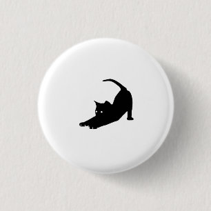 Badge Rond 2,50 Cm Petit chat noir