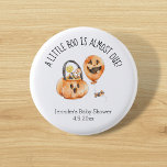Badge Rond 2,50 Cm petit garçon, mignon baby shower halloween<br><div class="desc">éléments arrière - plans par freepik.com petit boo élégant,  baby shower d'halloween à l'aquarelle mignonne</div>