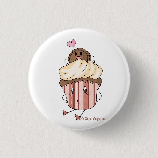 Badge Rond 2,50 Cm Petit gâteau d'EDO Oreo (Devant)