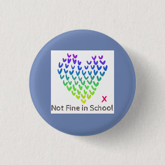Badge Rond 2,50 Cm Petit insigne de NFIS (bleu)