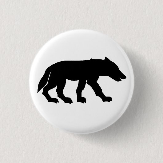 Badge Rond 2,50 Cm Petit loup (Devant)