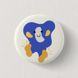 Badge Rond 2,50 Cm petit monstre - Bouton Gros pieds