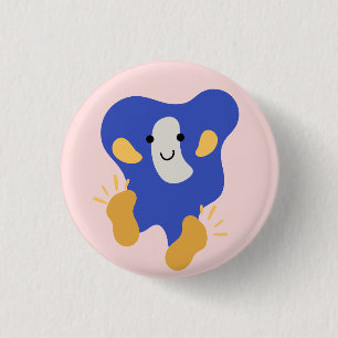Badge Rond 2,50 Cm petit monstre - Bouton Gros pieds