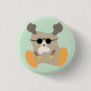 Badge Rond 2,50 Cm Petit monstre de grand-père cool—Bouton Gros pieds