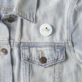 Badge Rond 2,50 Cm Petit oiseau de prière (En situation)