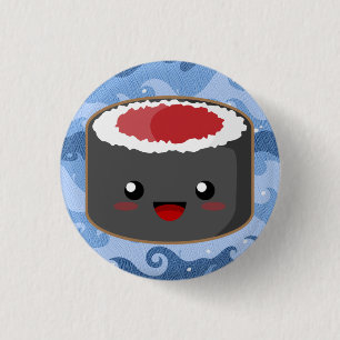 Badge Rond 2,50 Cm Petit pain saumoné