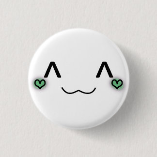 Badge Rond 2,50 Cm petit vert mignon de goupille