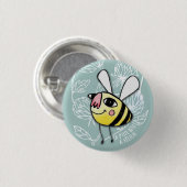 Badge Rond 2,50 Cm Petite Abeille - Little Bee Félicie (Devant & derrière)