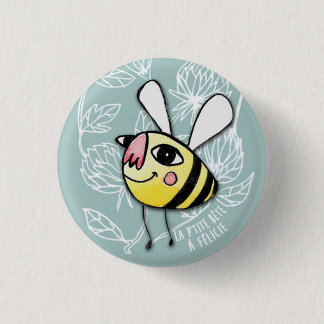 Badge Rond 2,50 Cm Petite Abeille - Little Bee Félicie